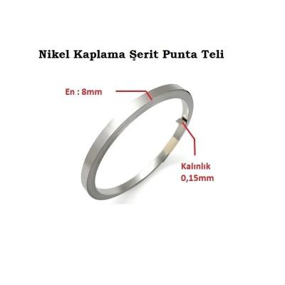 8x015mm Nikel Kaplı Punta Teli - 5 metre