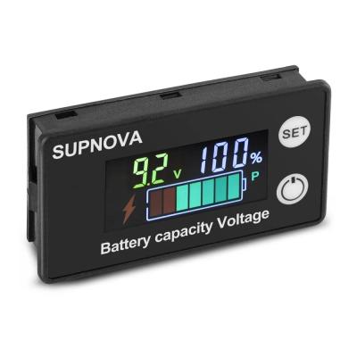 LCD Batarya Kapasite ve Voltaj Göstergesi 12-84V Lion / LiFePO4 / Akü için Renkli LCD Ekran