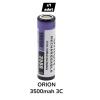 18650 3.7V 3500 mAh 3C Şarj Edilebilir Lityum İyon Pil (Orion)