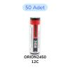 50 Adet Orion 18650P 3.7V 2450 mAh 12C Şarj Edilebilir Lityum İyon Pil